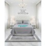 ETEHOMETEX ÇİFT KİŞİLİK %100 PAMUK HAVUZLU PİKE TAKIMI GRİ 8696474232075